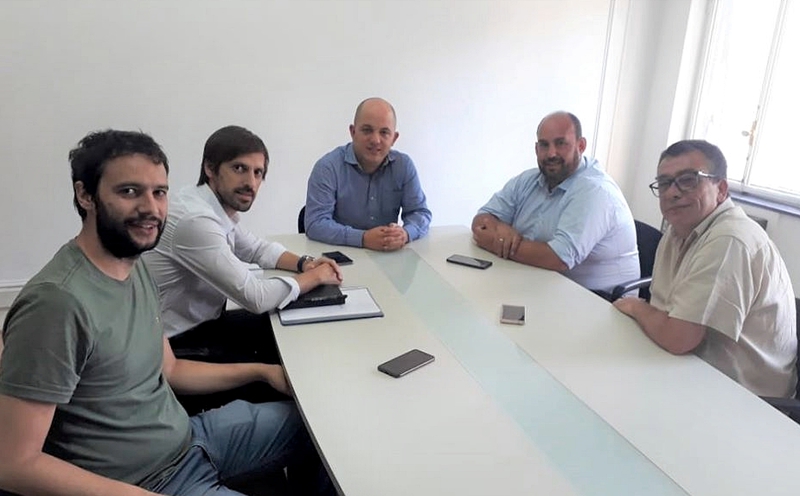Esteban Sanzio se reunió con Avelino Zurro, secretario de Municipios de la Nación