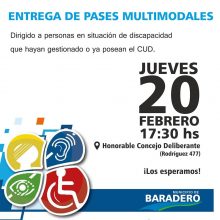 Entrega de pases multimodales para libre transporte