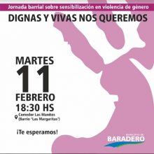 Jornada barrial sobre sensibilización en violencia de género “Dignas y Vivas nos queremos”