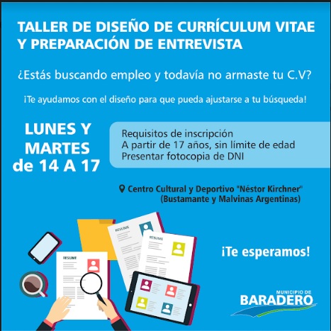 Taller de diseño de currículum vitae y preparación de entrevista