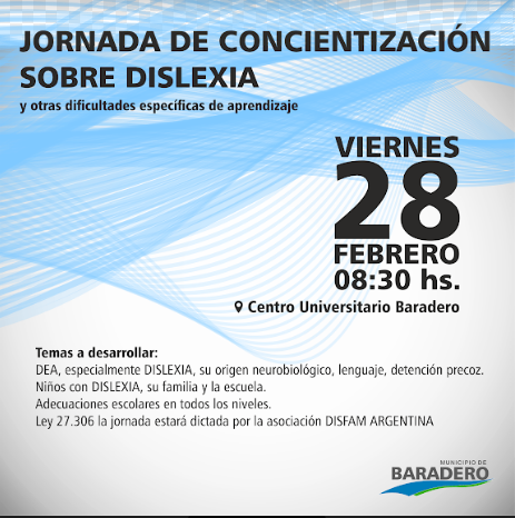 Jornada de Concientización sobre Dislexia