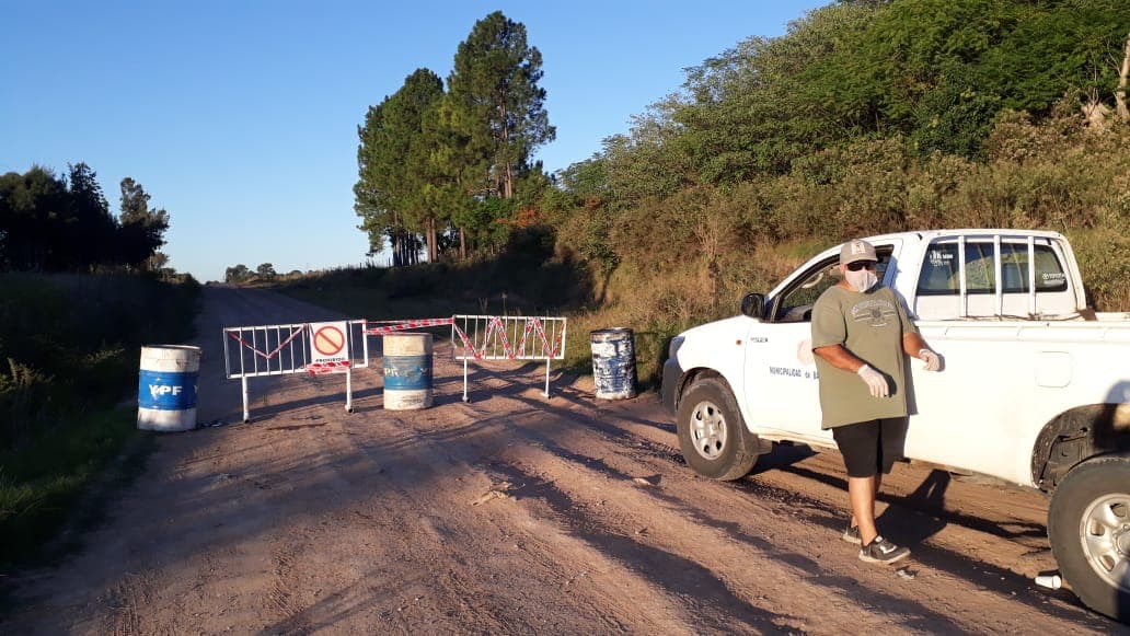 Coronavirus: El municipio cerró los accesos de tierra