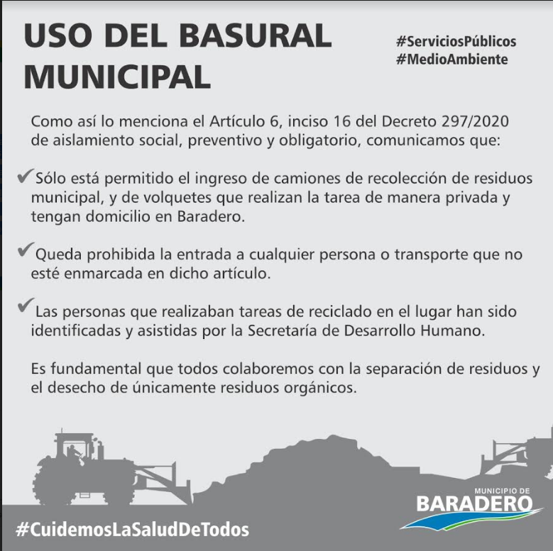 Uso del basural municipal
