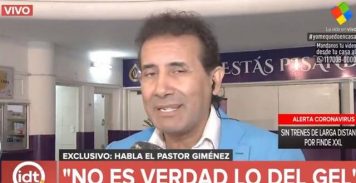 El Pastor Giménez se defendió: «Lo sacaron de contexto, no vendo alcohol en gel»