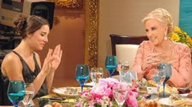 Juana Viale graba los programas de Mirtha