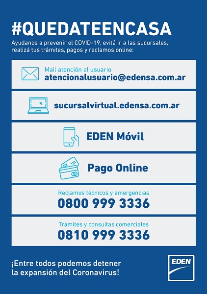 EDEN: Descarga de factura y cupón de pago sin moverte de tu casa