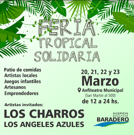 Feria Tropical Solidaria en el Anfiteatro Municipal