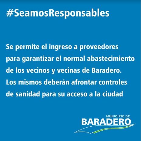 Se permite el ingreso de proveedores a la ciudad