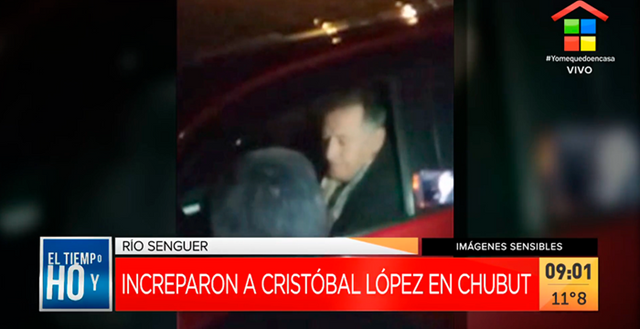 Vecinos de Chubut impidieron que Cristóbal López ingrese a su campo y viole la cuarentena