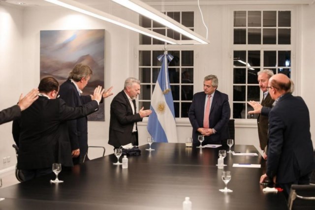 Con la presencia de Oliveri: Alberto Fernández rezó con pastores evangélicos «por el fin de la pandemia»