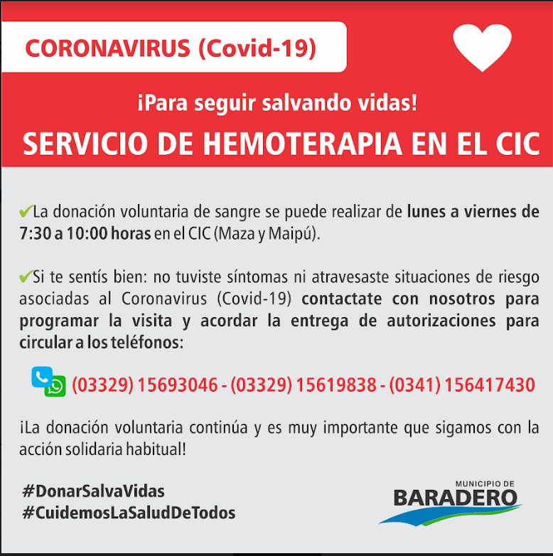 El Servicio de Hemoterapia traslada la posta de donación al CIC