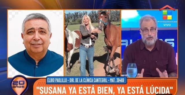 Susana Giménez fue dada de alta: «Está bien y lúcida»