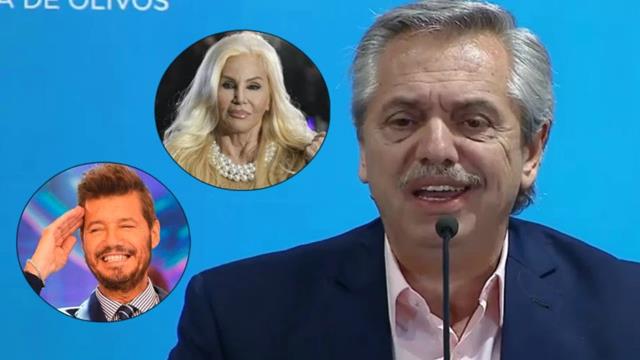 Alberto Fernández cuestionó a Susana Giménez y defendió a Marcelo Tinelli