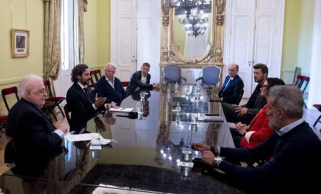 Tinelli y Suar estuvieron en Casa Rosada para avanzar en un protocolo para el sector audiovisual