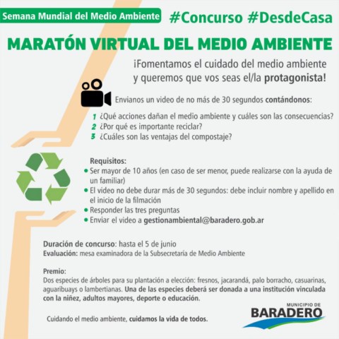 Concurso: Maratón virtual de medio ambiente desde casa