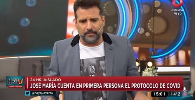 José María Listorti contó cómo es el protocolo de COVID-19 en primera persona
