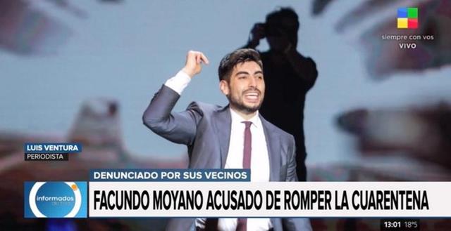 Denuncian a Facundo Moyano por violar la cuarentena haciendo fiestas en su casa: «Van muchos invitados»
