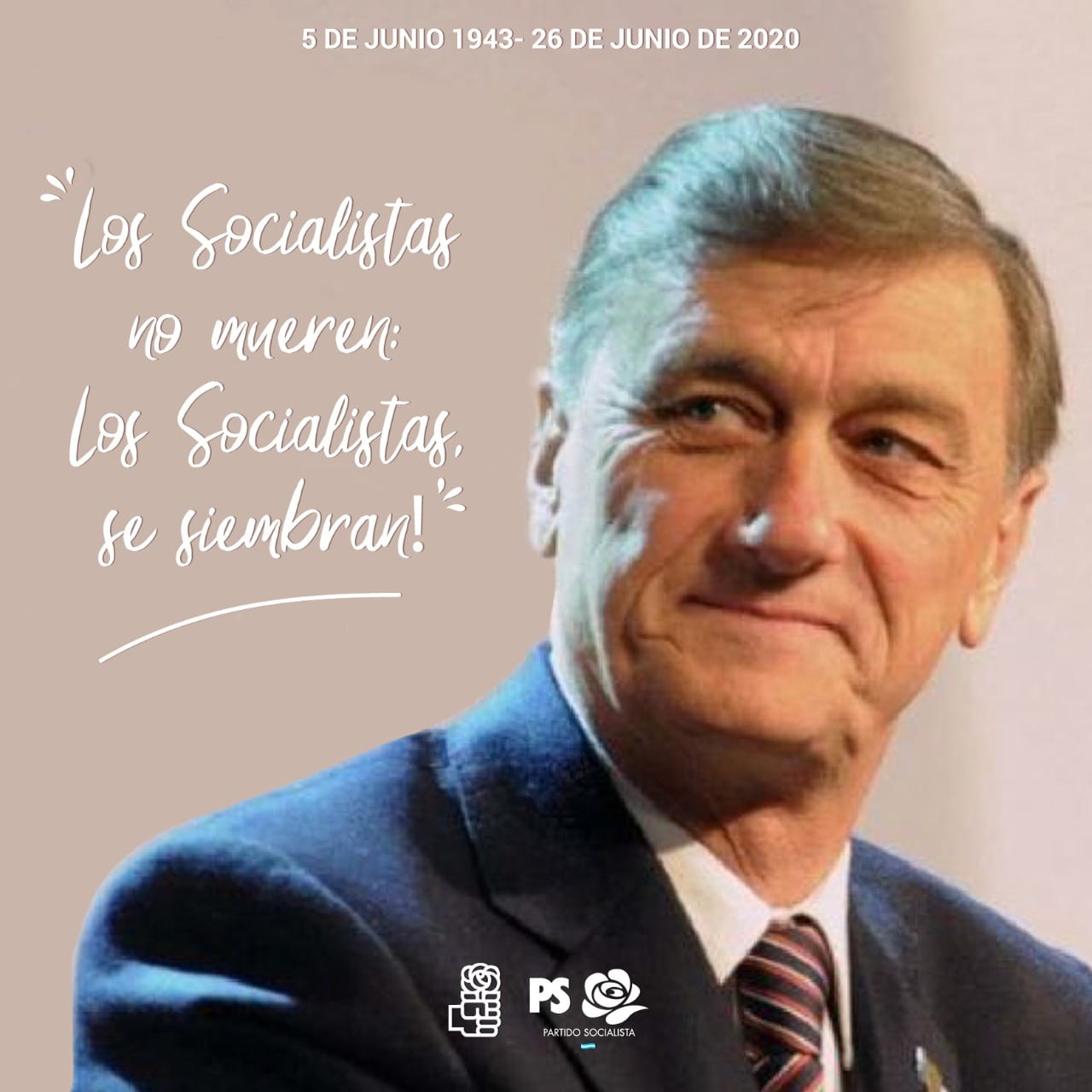 Comunicado del Partido Socialista: Fallecimiento Hermes Binner