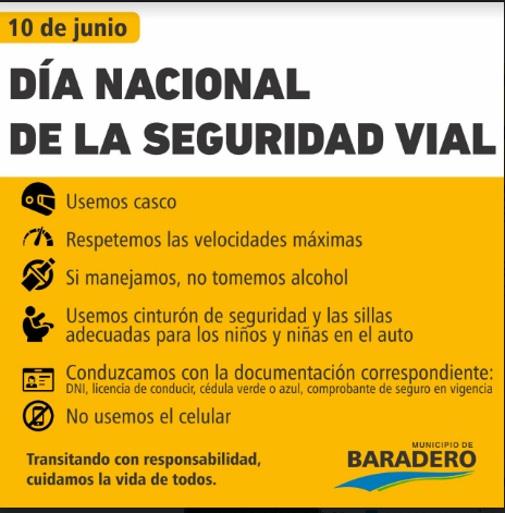 #Efemérides: Día Nacional de la Seguridad Vial