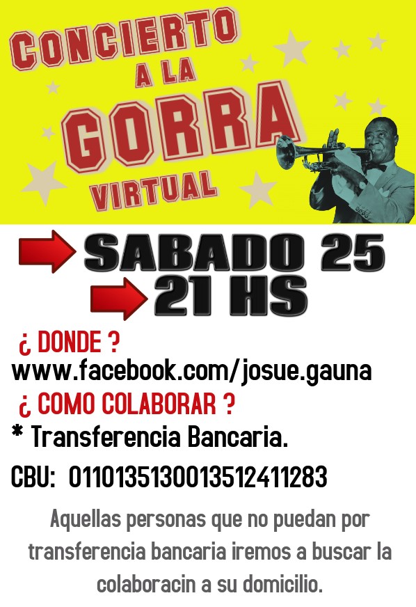 Ya tiene fecha el concierto a la gorra virtual