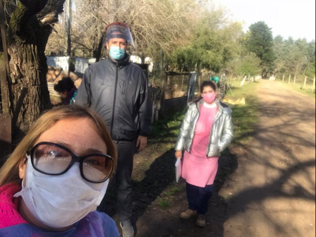 Se realizó la vacunación antigripal en una institución de la ciudad