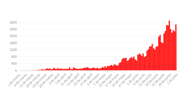 Coronavirus en la Argentina: confirmaron 44 muertes y 2.667 casos en las últimas 24 horas