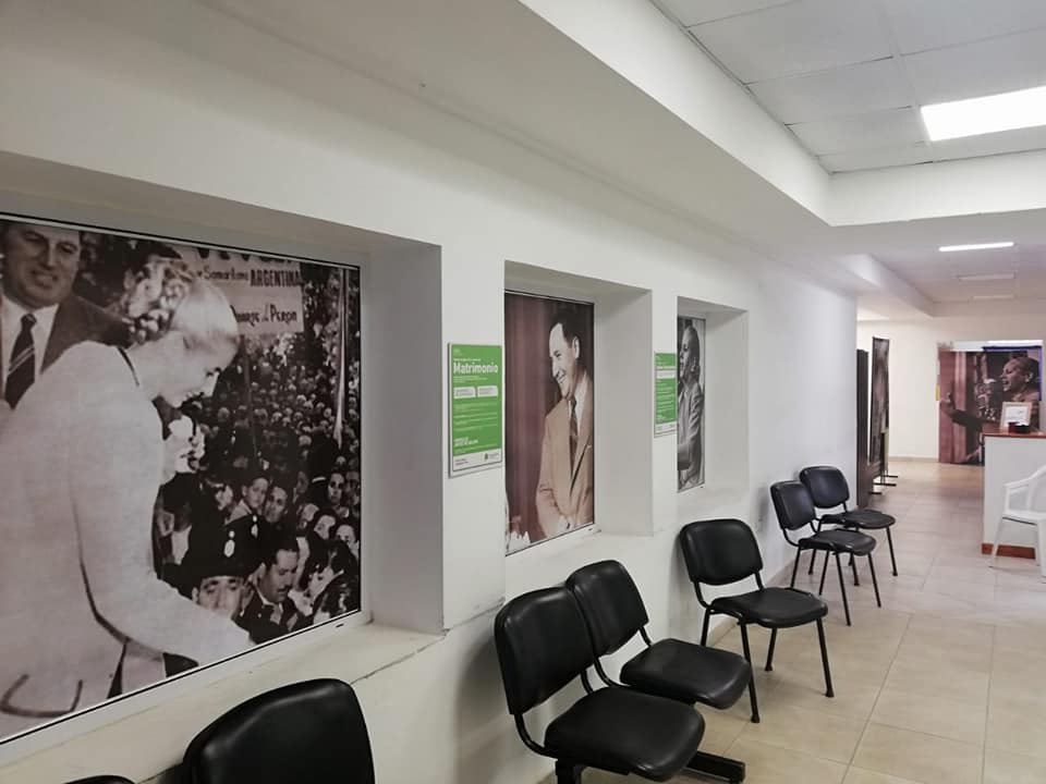 HCD: Piden explicaciones por las imágenes de Perón y Eva en un edificio público
