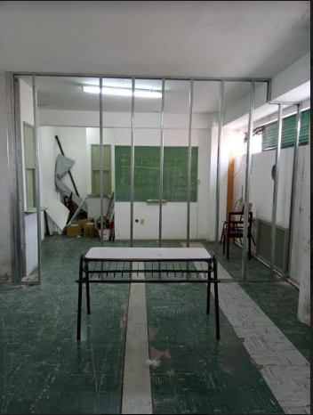 Inició la remodelación para la nueva sala de Inspectores de Educación de Baradero