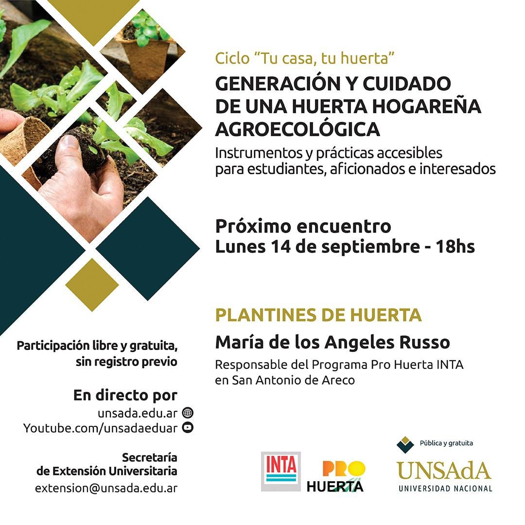Invitacion charla: Plantines en huerta