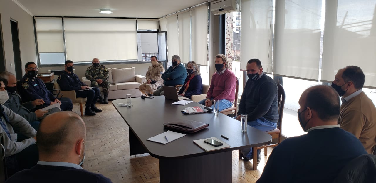 El jefe comunal realizó un encuentro con representantes del Ministerio de Seguridad Bonaerense