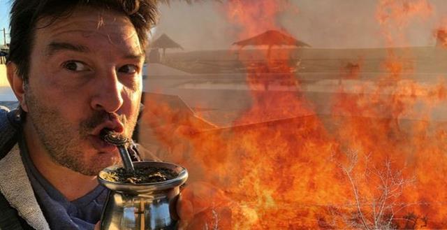 Damián De Santo habló sobre el incendió cerca de su cabaña: “Estaba tomando mate y a la media hora el fuego estaba en mi casa”
