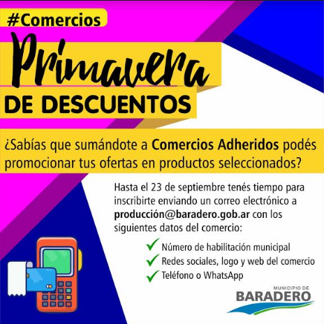 Sumate a Comercios Adheridos y promocioná tus ofertas en productos seleccionados