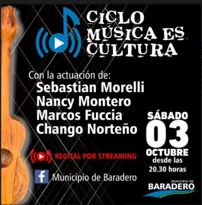 Llega la tercera noche del ciclo “Música Es Cultura” con la participación de cuatro artistas