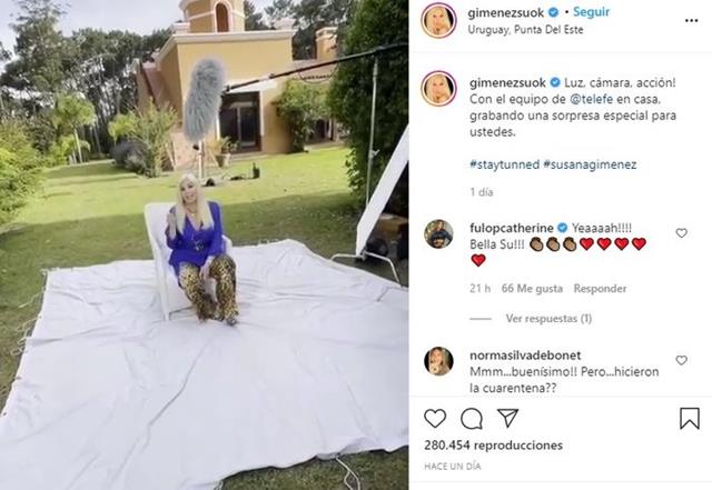 Susana Giménez palpita su regreso a la televisión: «Grabando una sorpresa especial para ustedes»