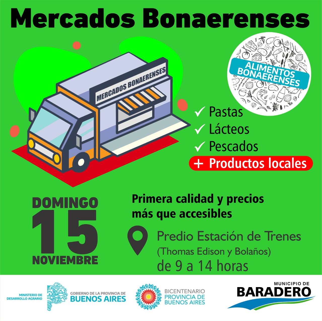 Se viene la tercera edición de Mercados Bonaerenses en el predio de la Estación de Trenes