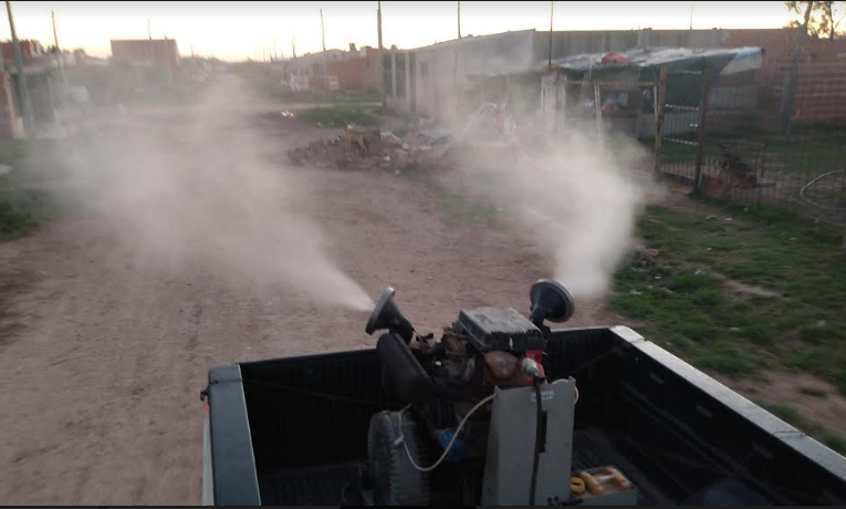 Siguen los trabajos de fumigación contra los mosquitos