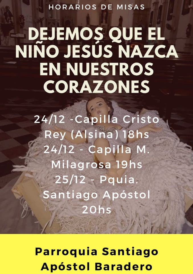 Parroquia Santiago Apóstol. Horario de Misas