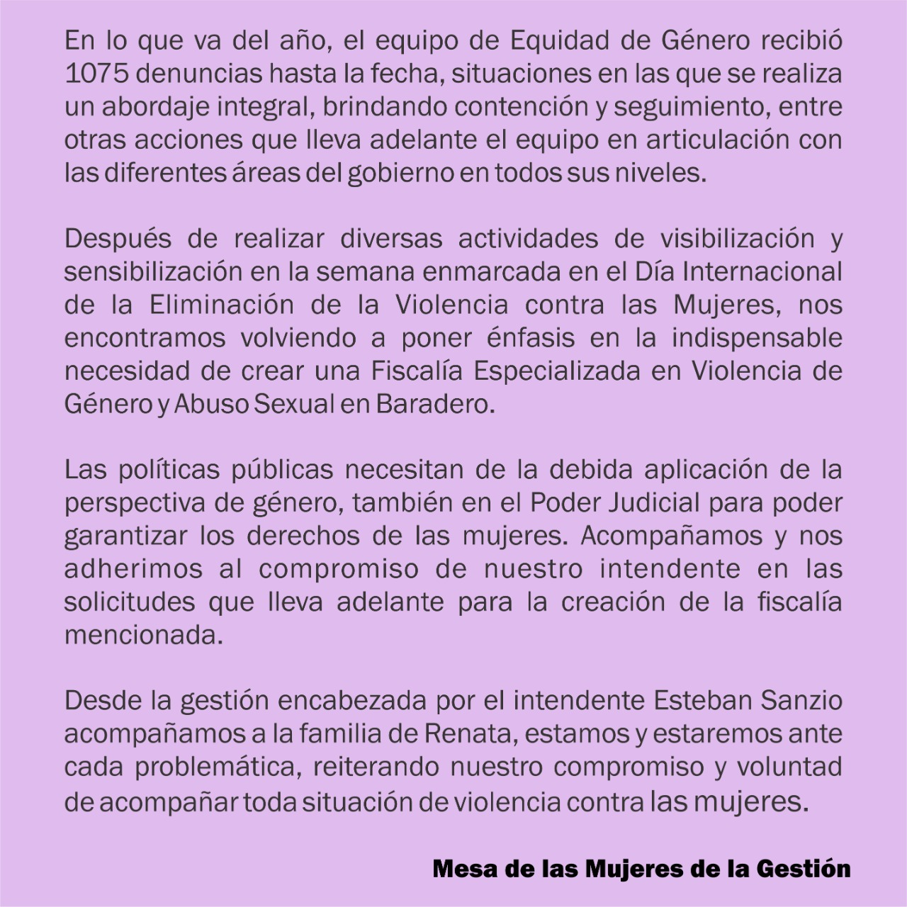 Violencia de género: Más de mil denuncias en el año solo en Baradero