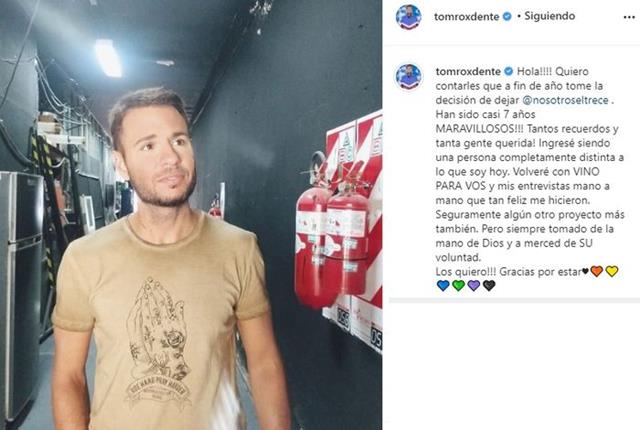 Tomás Dente renunció a “Nosotros a la mañana”: ¿cuál será su futuro televisivo?