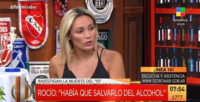 Rocío Oliva: «A Diego había que salvarlo del alcohol, entre otros problemas»