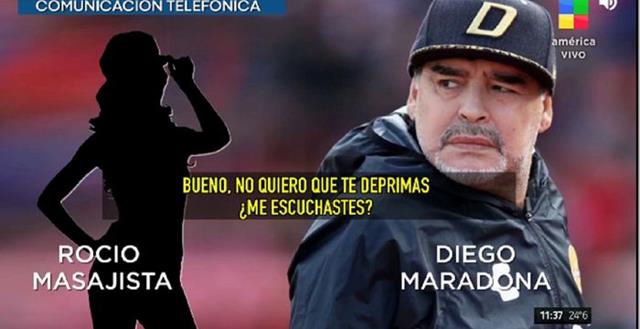 Reveladora conversación de Diego Maradona con la masajista: «No quiero que te deprimas»