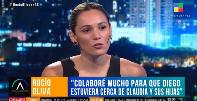 Rocío Oliva: «No busco culpables pero Diego estaba solo»