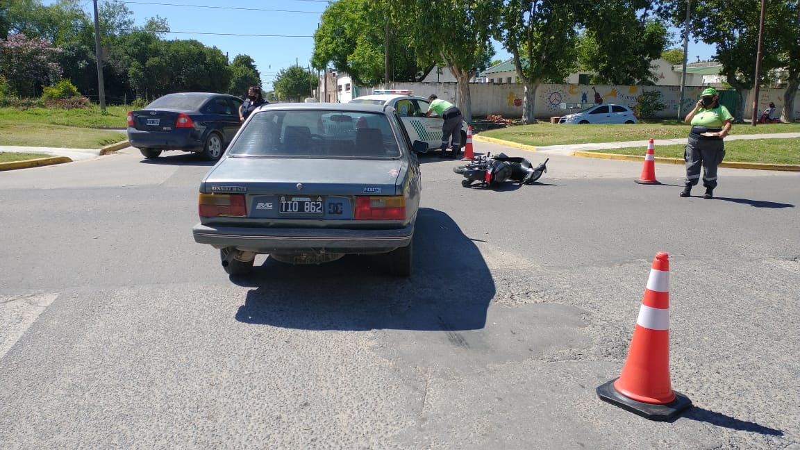 Accidente. esta mañana en Medrano y René Simón