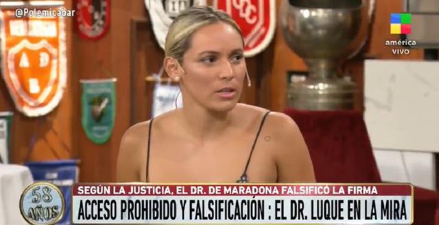 Rocío Oliva luego de que se comprobara que el doctor Luque falsificó la firma de Maradona: «Diego leía todo lo que firmaba»