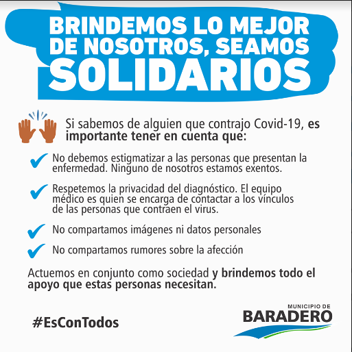 Brindemos lo mejor de nosotros, seamos solidarios