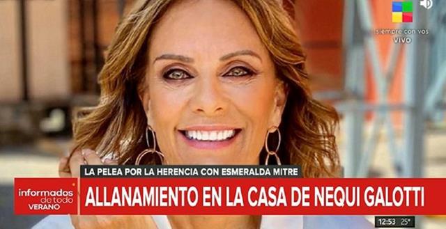 Allanaron la casa de Nequi Galotti por la pelea por la herencia de Bartolomé Mitre