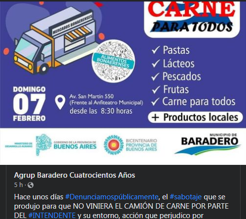 A los bifes: La interna justicialista por el camión de la carne no se detiene
