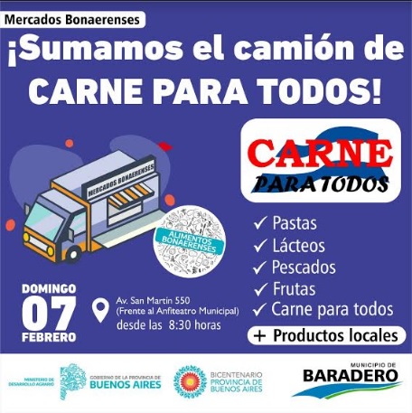 Mercados Bonaerenses: ¡Sumamos el camión de Carne Para Todos!