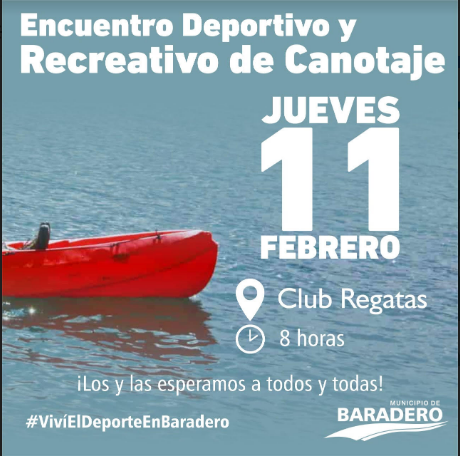 #VivíElDeporteTodoElAño | Encuentro Deportivo y Recreativo de Canotaje en el Club Regatas