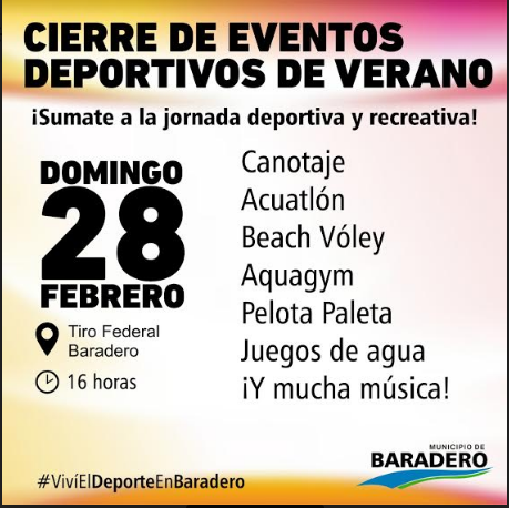 Cierre de los eventos deportivos de verano